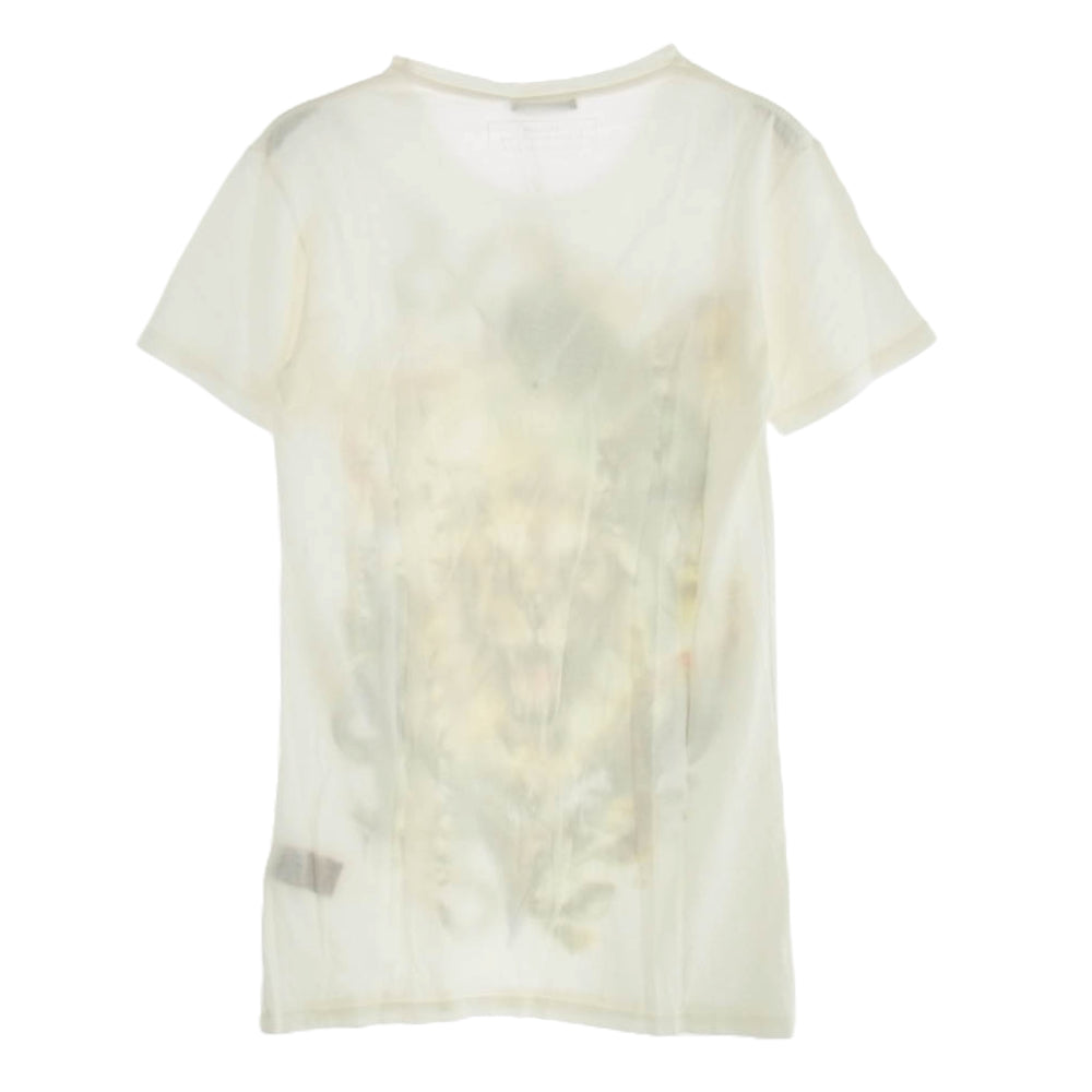 BALMAIN バルマン 14SS キメラプリント クルーネック Tシャツ 半袖カットソー オフホワイト系 XS【中古】