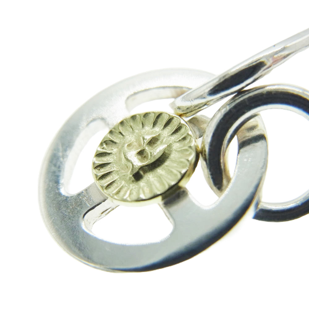 WINGROCK ウィングロック K18 金メタル付き メディスンホイール フック ネックレスチェーン シルバー系【中古】