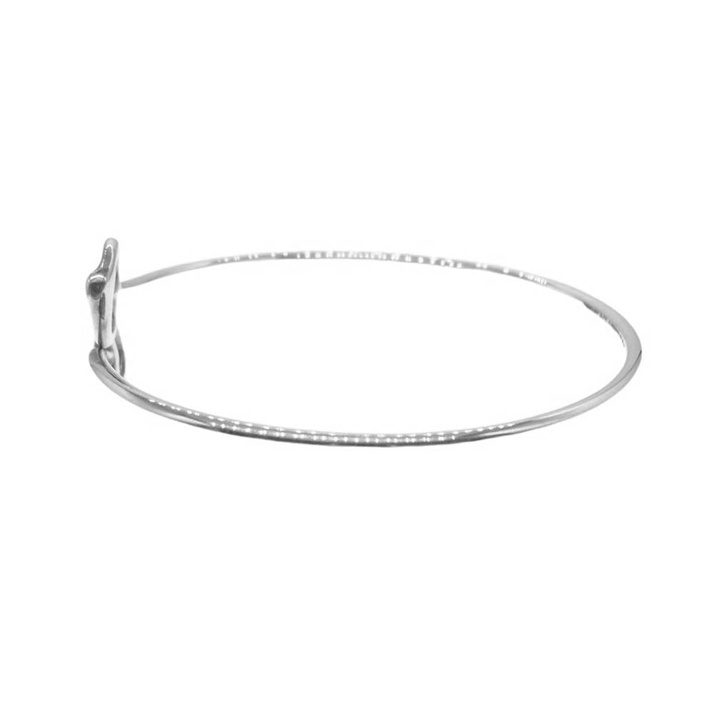 TIFFANY&Co. ティファニー エルサペレッティ ダブル オープン ハート バングル シルバー系【中古】