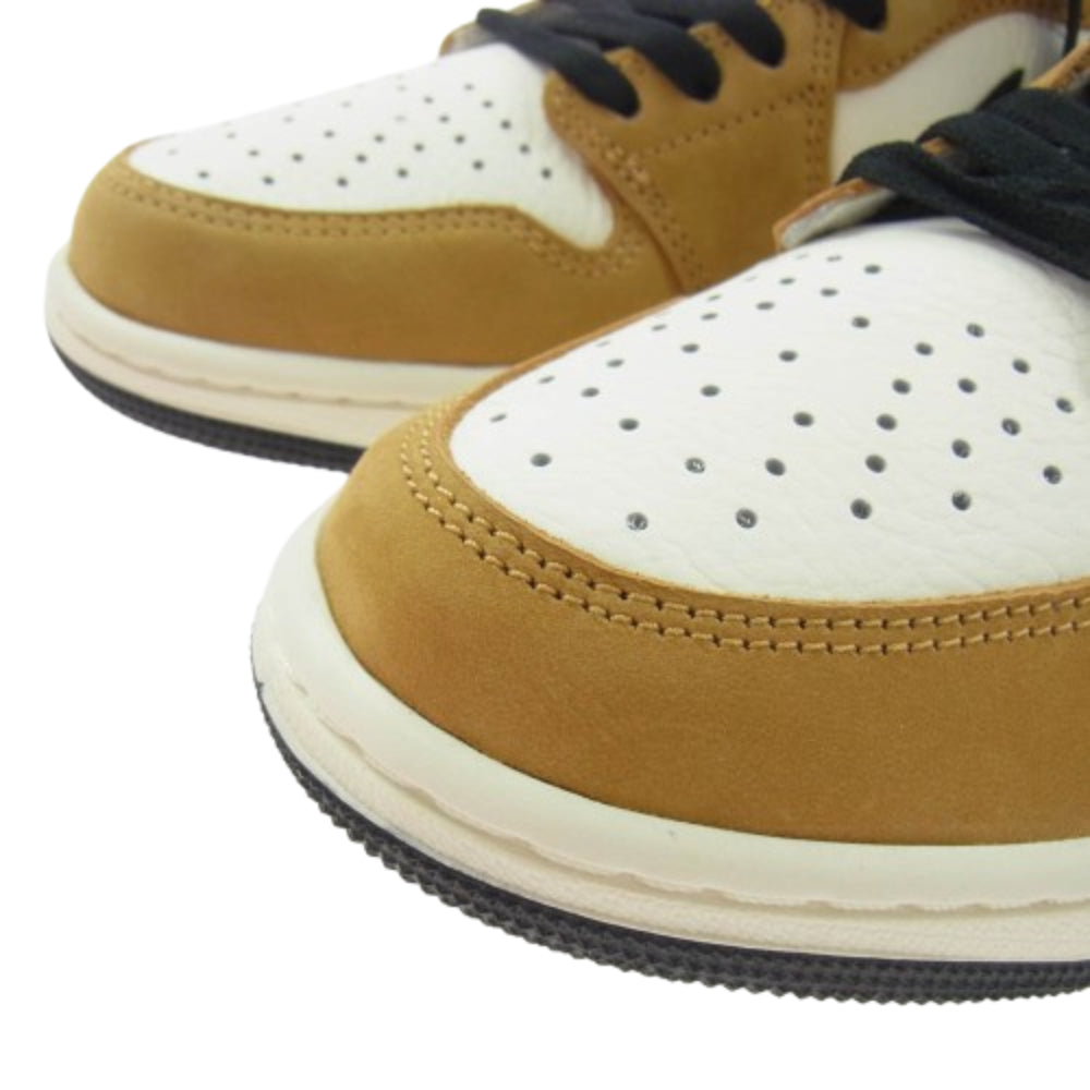 NIKE ナイキ CZ0790-107 Air Jordan 1 Low OG Rookie of the Year/Sail and Golden Harvest エアジョーダン1 ロー OG ルーキー オブ ザ イヤー/セイル アンド ゴールデン ハーベスト ロー スニーカー ホワイト系 ブラウン系 27cm【極上美品】【中古】