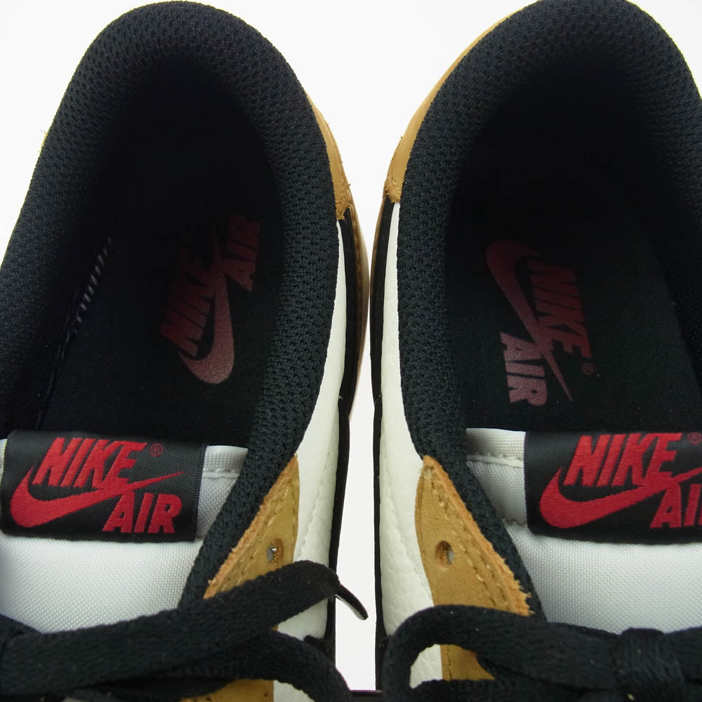 NIKE ナイキ CZ0790-107 Air Jordan 1 Low OG Rookie of the Year/Sail and Golden Harvest エアジョーダン1 ロー OG ルーキー オブ ザ イヤー/セイル アンド ゴールデン ハーベスト ロー スニーカー ホワイト系 ブラウン系 27cm【極上美品】【中古】