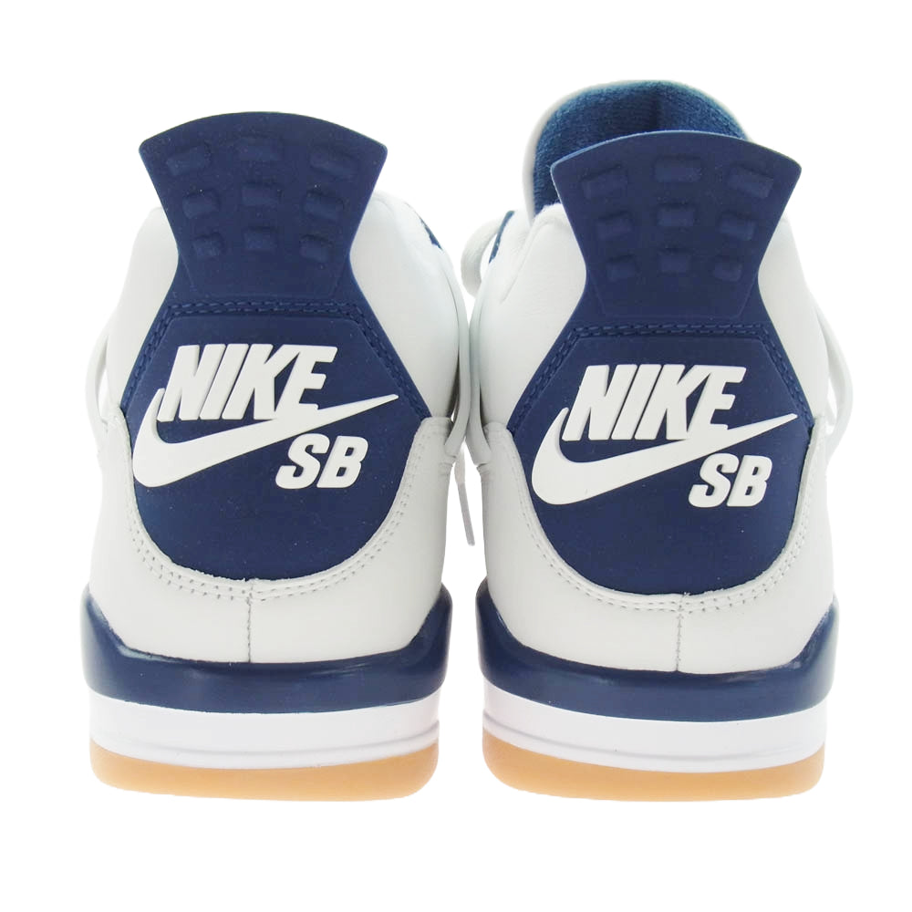 NIKE ナイキ DR5415-100 SB Air Jordan 4 Retro SP Summit White/Navy エアジョーダン4 レトロ SP サミットホワイト/ネイビー ハイカット スニーカー ホワイト系 ブルー系 27cm【極上美品】【中古】