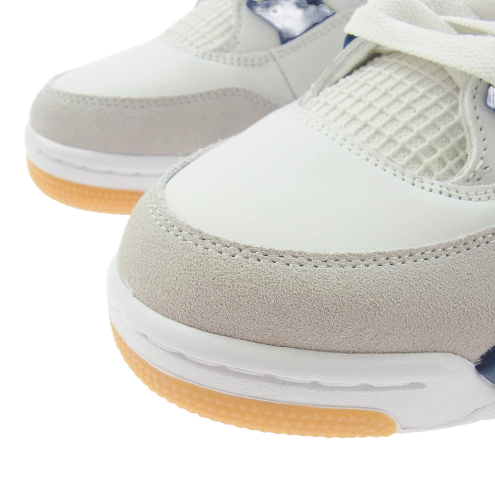 NIKE ナイキ DR5415-100 SB Air Jordan 4 Retro SP Summit White/Navy エアジョーダン4 レトロ SP サミットホワイト/ネイビー ハイカット スニーカー ホワイト系 ブルー系 27cm【極上美品】【中古】
