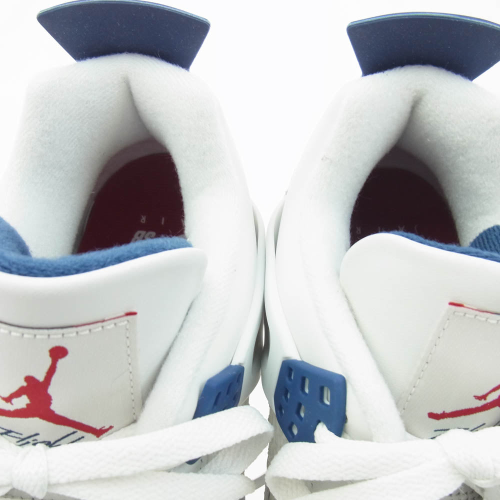 NIKE ナイキ DR5415-100 SB Air Jordan 4 Retro SP Summit White/Navy エアジョーダン4 レトロ SP サミットホワイト/ネイビー ハイカット スニーカー ホワイト系 ブルー系 27cm【極上美品】【中古】