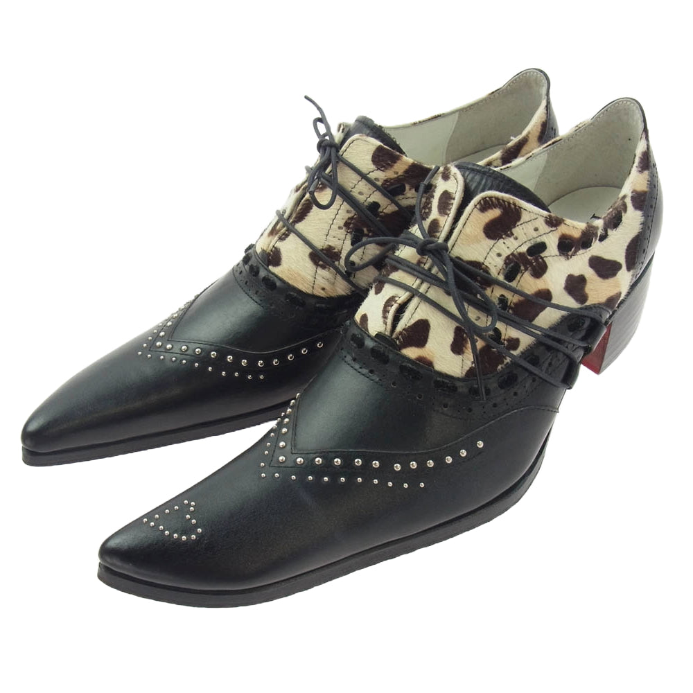 ヒロムタカハラ　ドレスシューズ HIROMU TAKAHARA レザーシューズ サイズ41 1/2 ブラック ヒロム