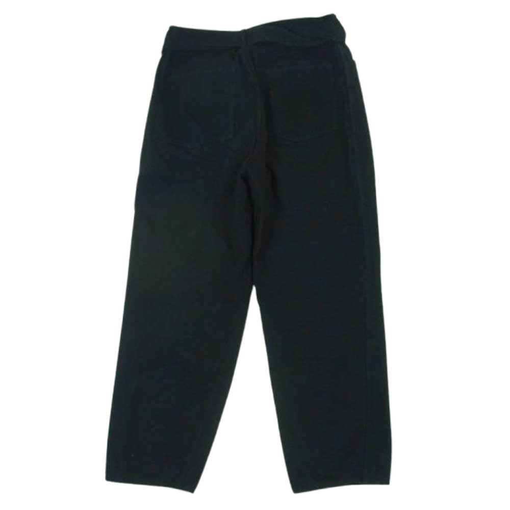 COMOLI コモリ 22AW W03-03001 ベルテッド ワイド ボタンフライ デニム パンツ 日本製 ブラック系 1【中古】