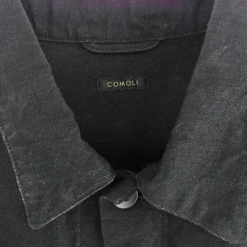 COMOLI コモリ 22AW W03-01001 デニム ジャケット ブラック系 3【中古】