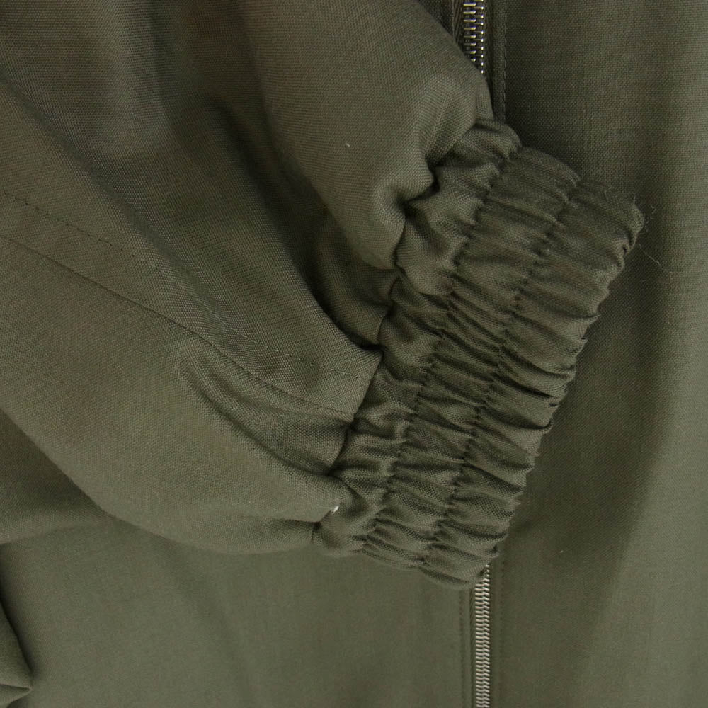 AURALEE オーラリー A24AB01WT SUPER FINE TROPICAL WOOL ZIP BLOUSON ジップアップ ウール ブルゾン ジャケット カーキ系 5【中古】