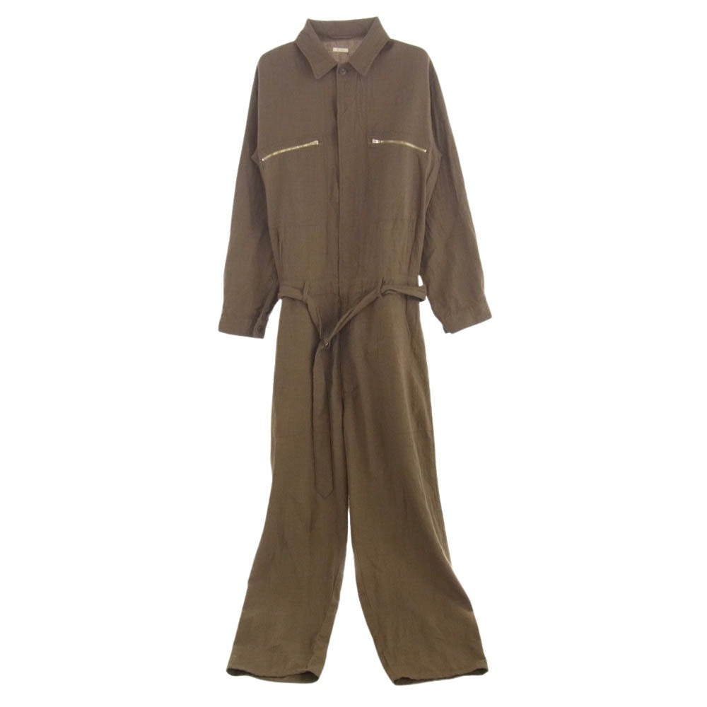 COMOLI コモリ 23AW Y03-01004 縮絨 ウール オールインワン ブラウン系 3【中古】