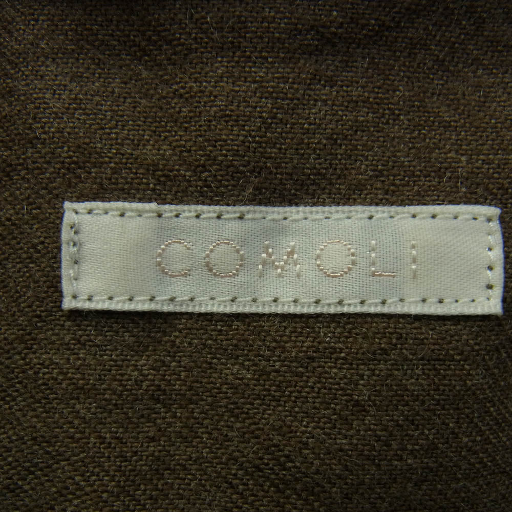 COMOLI コモリ 23AW Y03-01004 縮絨 ウール オールインワン ブラウン系 3【中古】