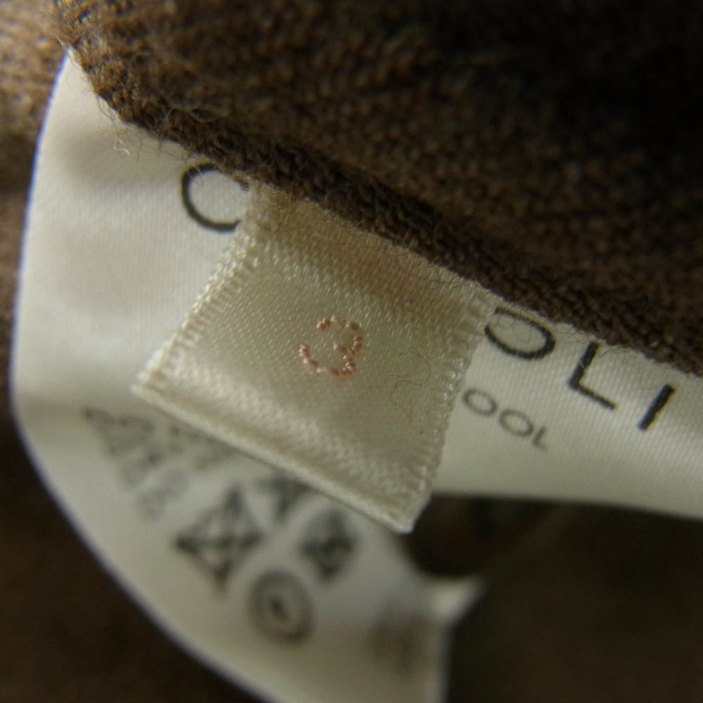 COMOLI コモリ 23AW Y03-01004 縮絨 ウール オールインワン ブラウン系 3【中古】
