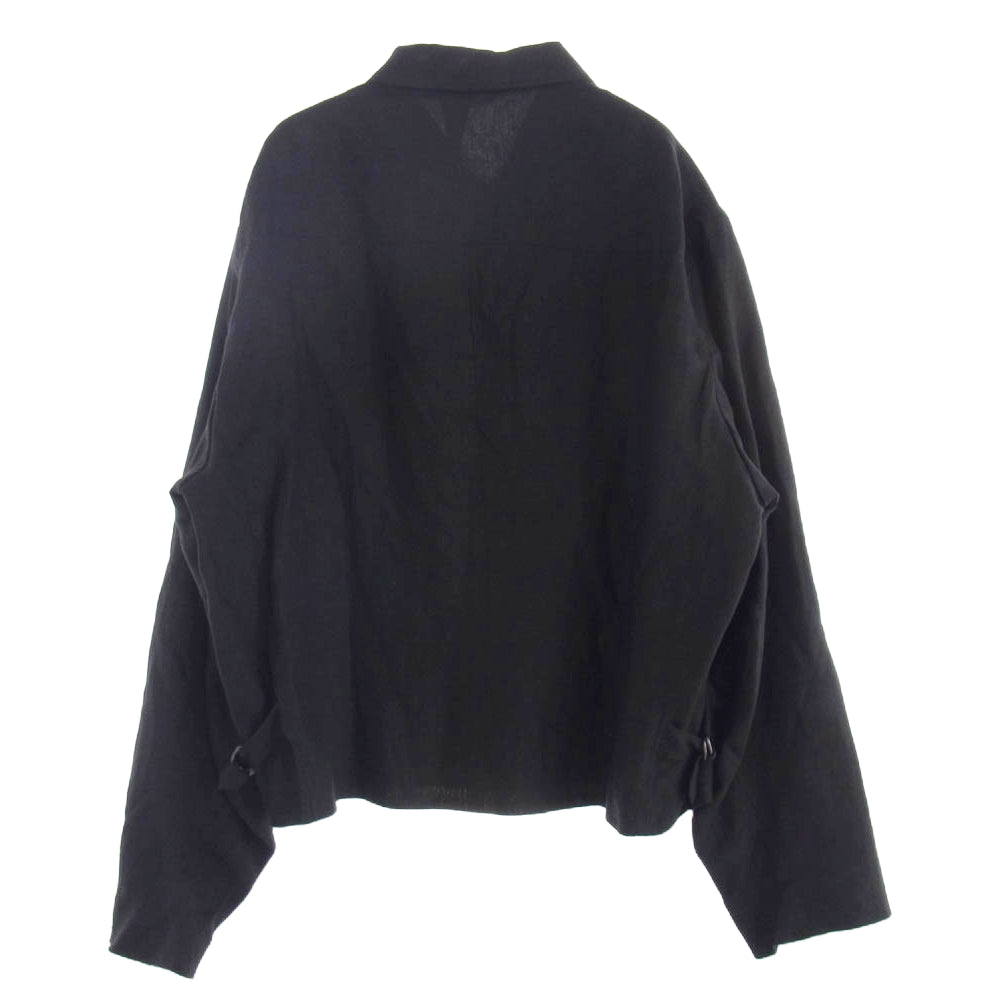COMOLI コモリ 24SS Z01-01007 カナパ ジップ ショート ジャケット ブラック系 3【中古】