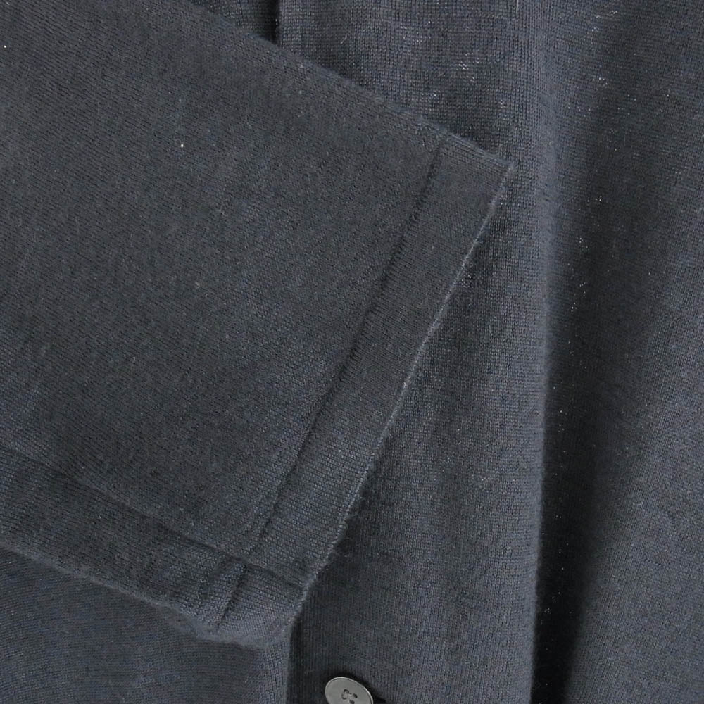 COMOLI コモリ 23SS X01-06005 カシミヤ シルク ニット ジャケット カーディガン ダークネイビー系 3【中古】