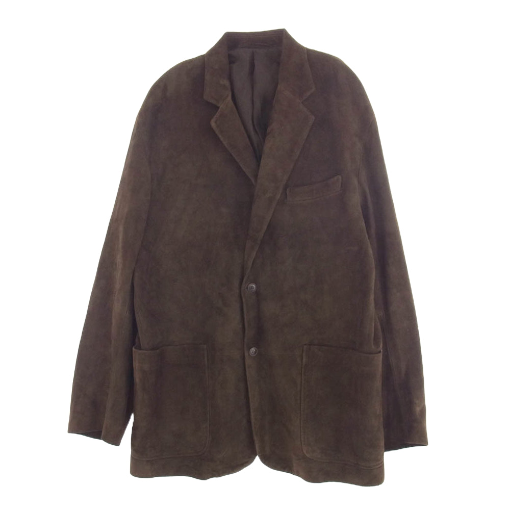 COMOLI コモリ 24AW A03-01016 スエード レザー 2B テーラード ジャケット ブラウン系 3【中古】