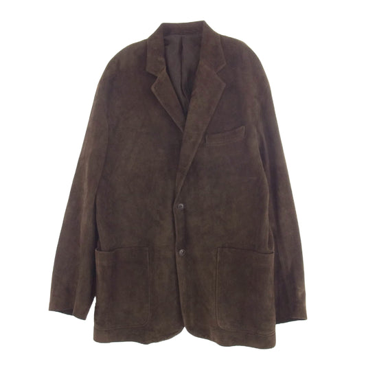 COMOLI コモリ 24AW A03-01016 スエード レザー 2B テーラード ジャケット ブラウン系 3【中古】