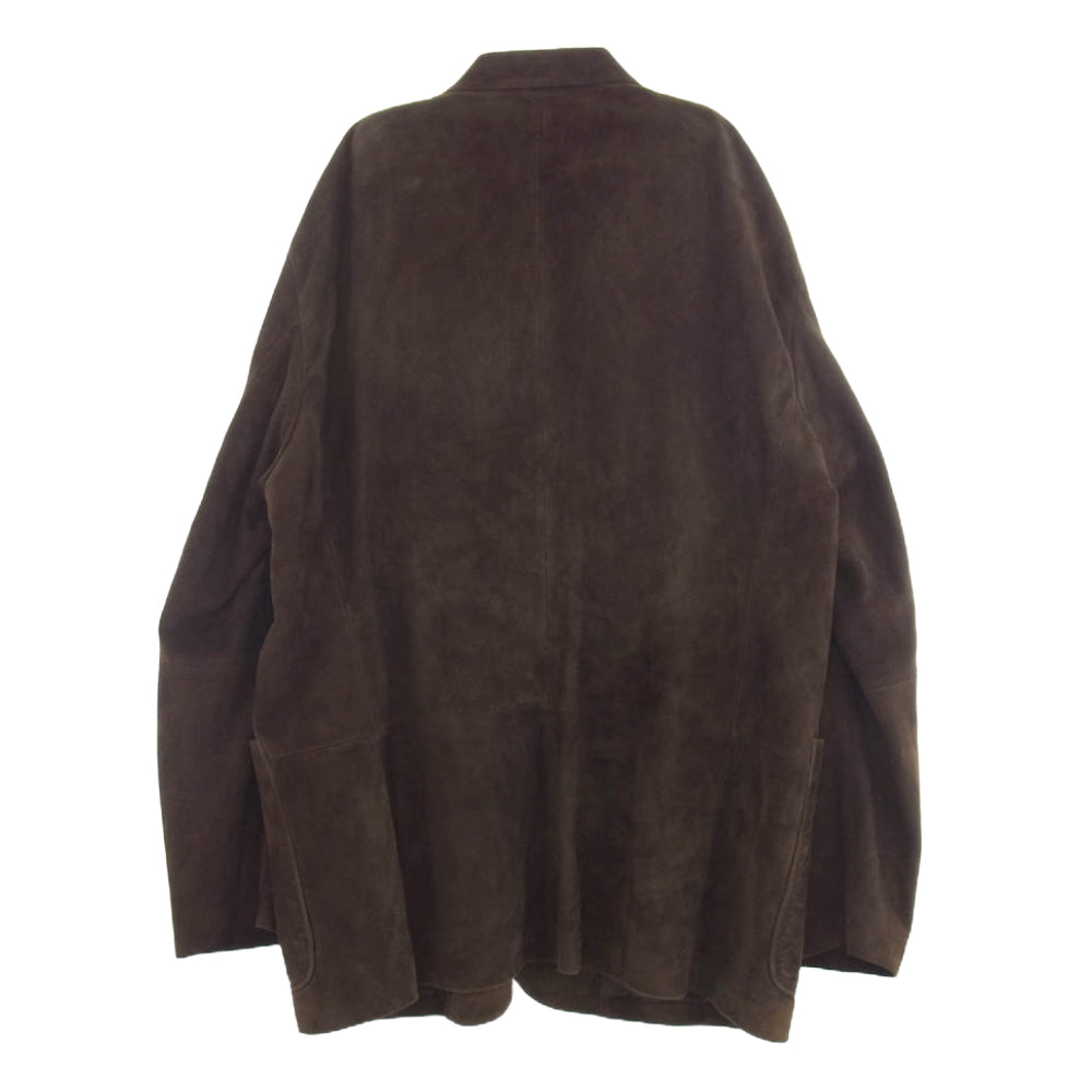 COMOLI コモリ 24AW A03-01016 スエード レザー 2B テーラード ジャケット ブラウン系 3【中古】