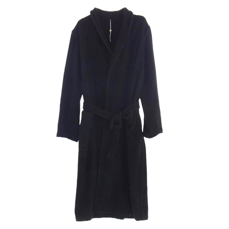 COMOLI コモリ 24AW A03-04007 CASHMERE ROBE COAT カシミヤ 100% ローブ コート ブラック系 1【中古】