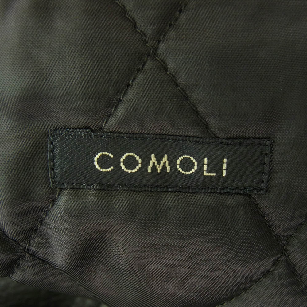 COMOLI コモリ 23AW Y03-04009 シープ グレイン レザー コート ファー付 ダークブラウン系 3【中古】