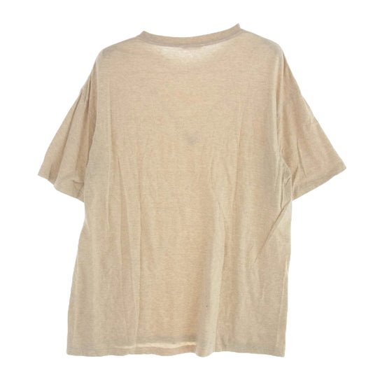 AURALEE オーラリー AOOT01ST SEAMLESS CREW NECK TEE シームレス クルーネック Tシャツ 半袖カットソー ベージュ系 5【中古】