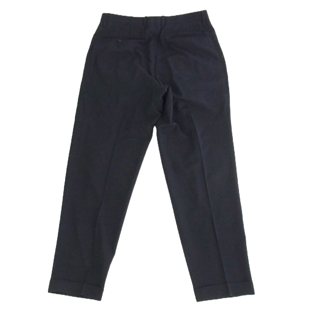COMOLI コモリ 22SS V01-03003 WOOL 2TUCK PANTS ウール 2タック パンツ ネイビー系 2【中古】