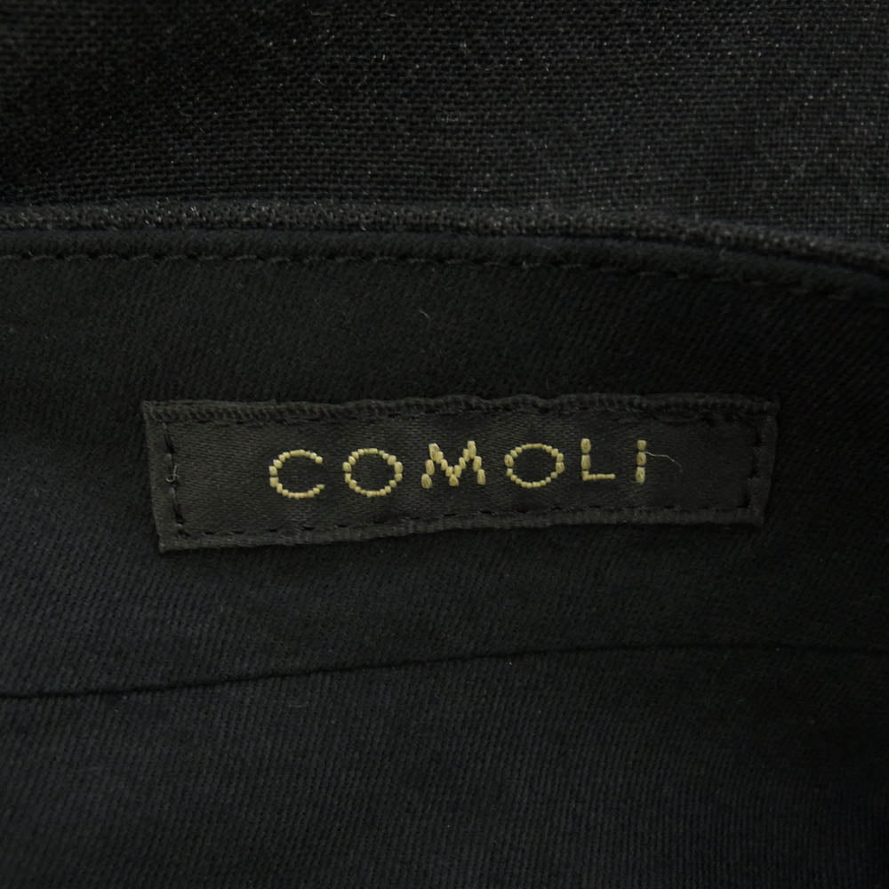 COMOLI コモリ 23SS X01-03005 WOOL 2TUCK PANTS ウール 2タック パンツ ブラック系 チャコール系 3【中古】