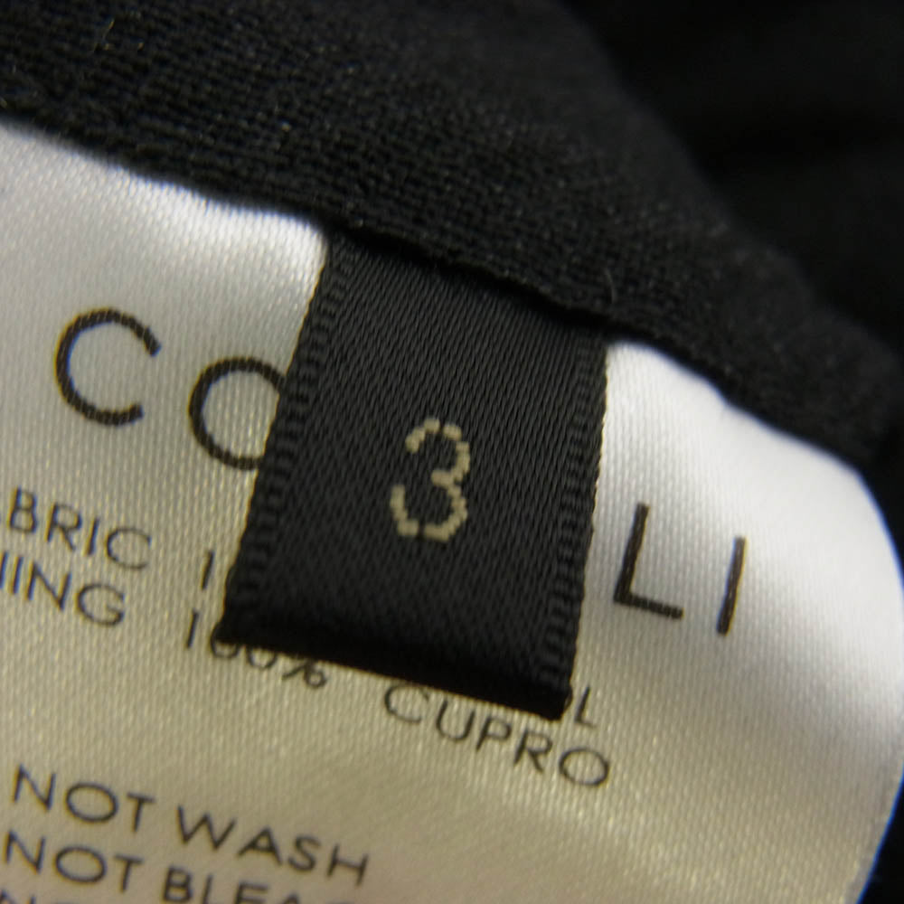 COMOLI コモリ 23SS X01-03005 WOOL 2TUCK PANTS ウール 2タック パンツ ブラック系 チャコール系 3【中古】