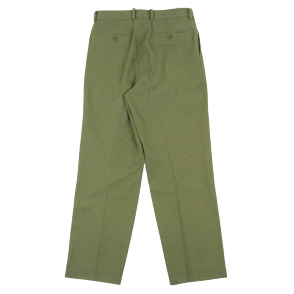 AURALEE オーラリー 24SS A24SP03MG LIGHT WOOL MAX GABARDINE TWO-TUCK SLACKS ライト ウール マックス ギャバジン 2タック スラックス グリーン系 4【中古】