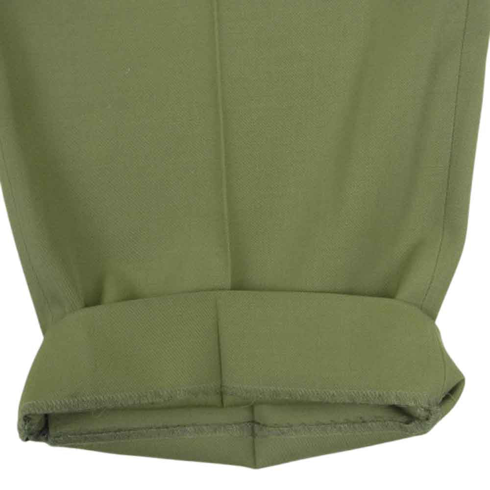 AURALEE オーラリー 24SS A24SP03MG LIGHT WOOL MAX GABARDINE TWO-TUCK SLACKS ライト ウール マックス ギャバジン 2タック スラックス グリーン系 4【中古】