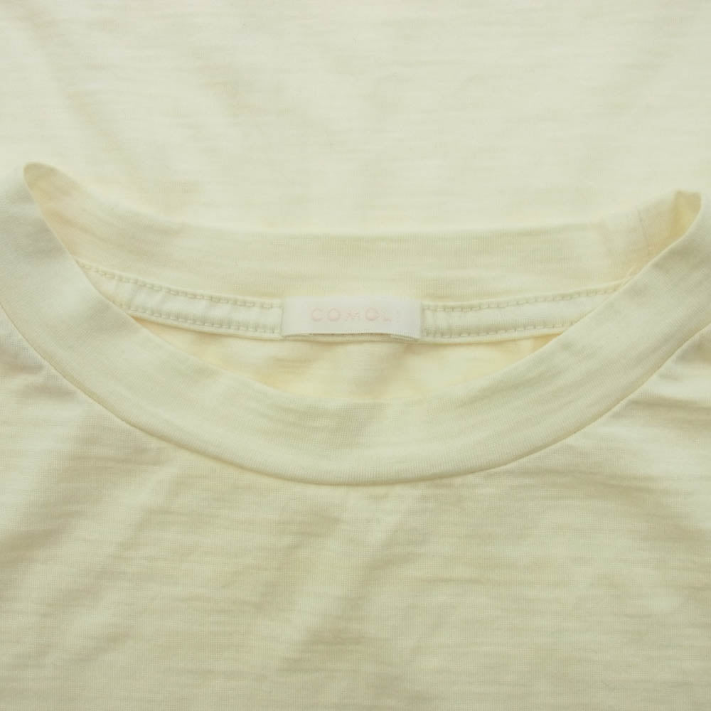 COMOLI コモリ 24SS Z01-05030 サマーウール Tシャツ 半袖 カットソー オフホワイト系 クリーム系 3【中古】