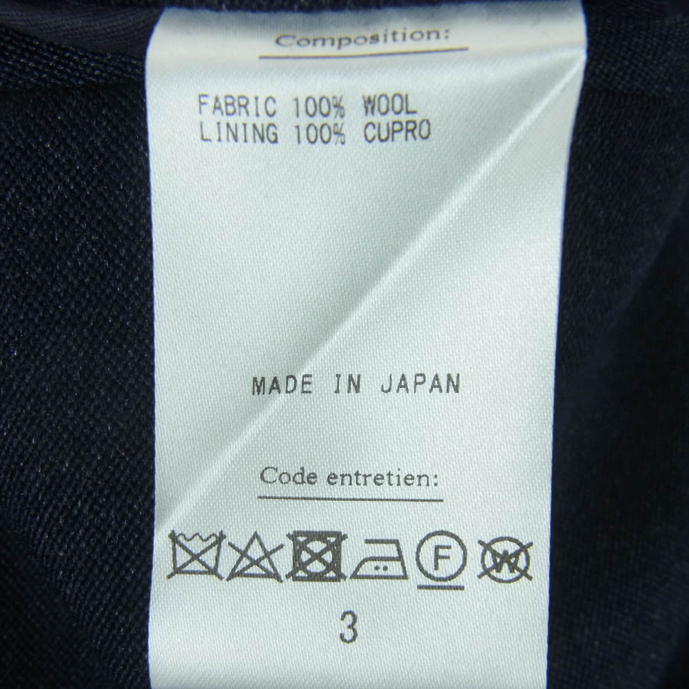 A.PRESSE アプレッセ 23AW 23AAP-04-19M British Military Dress Trousers ブリティッシュ ミリタリー ドレス トラウザー パンツ ダークネイビー系 3【中古】