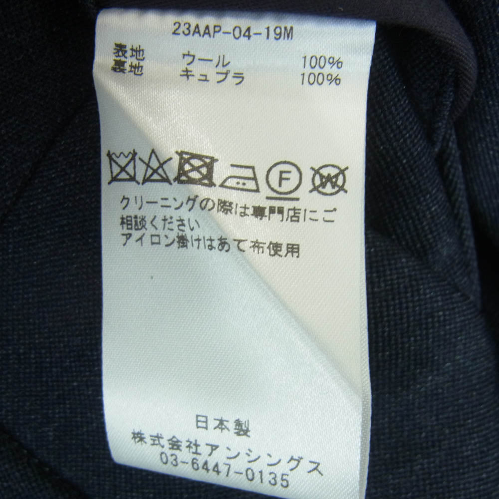 A.PRESSE アプレッセ 23AW 23AAP-04-19M British Military Dress Trousers ブリティッシュ ミリタリー ドレス トラウザー パンツ ダークネイビー系 3【中古】