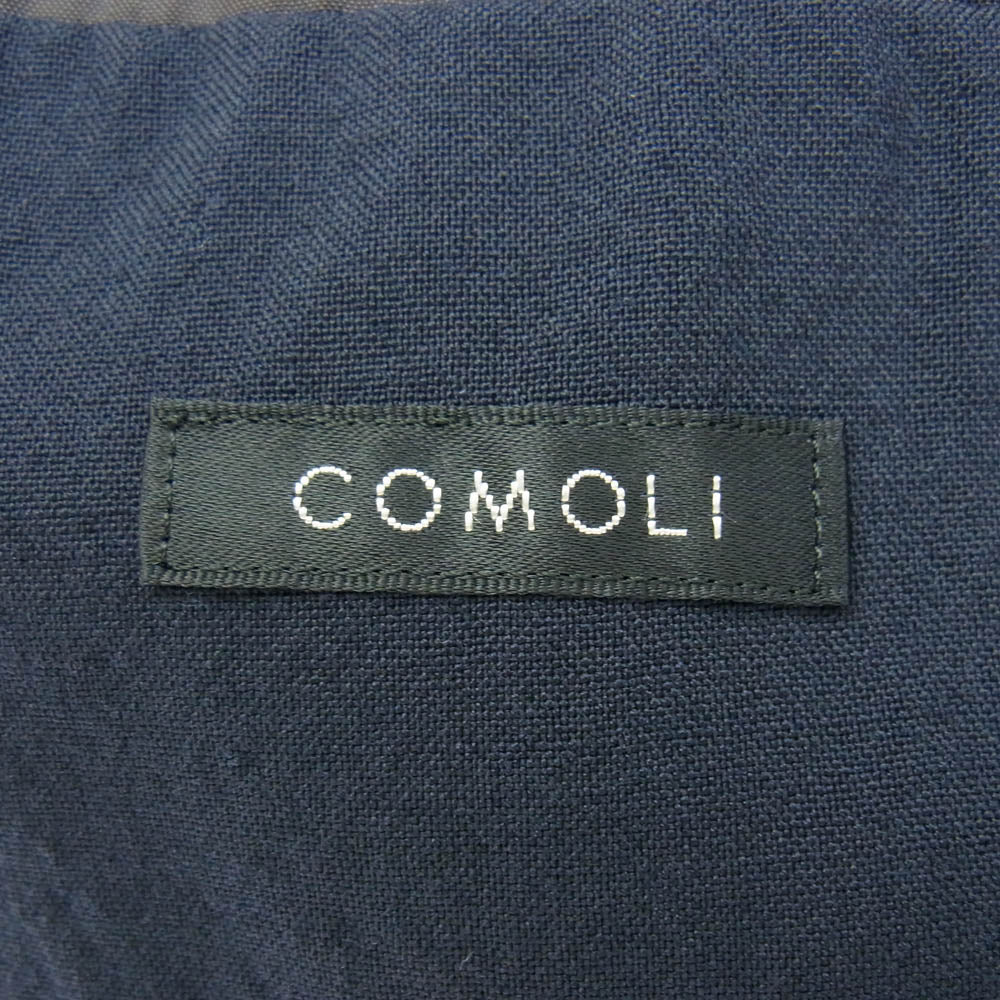 COMOLI コモリ 22SS V01-01003 ウール 2B テーラードジャケット ネイビー系 3【中古】