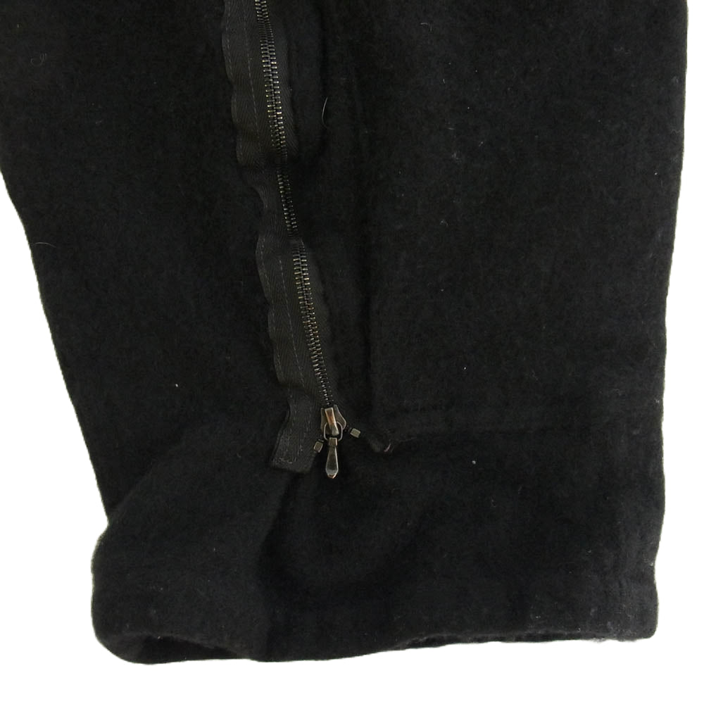 COMOLI コモリ 24AW A03-03015 SHRINKED WOOL PARACHUTE PANTS 縮絨 シュクジュウ ウール パラシュート パンツ ブラック系 3【中古】