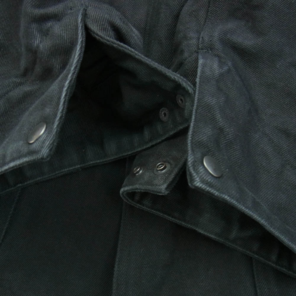 COMOLI コモリ 24AW A03-01027 デニム レザー ワークジャケット ブラック系 3【中古】