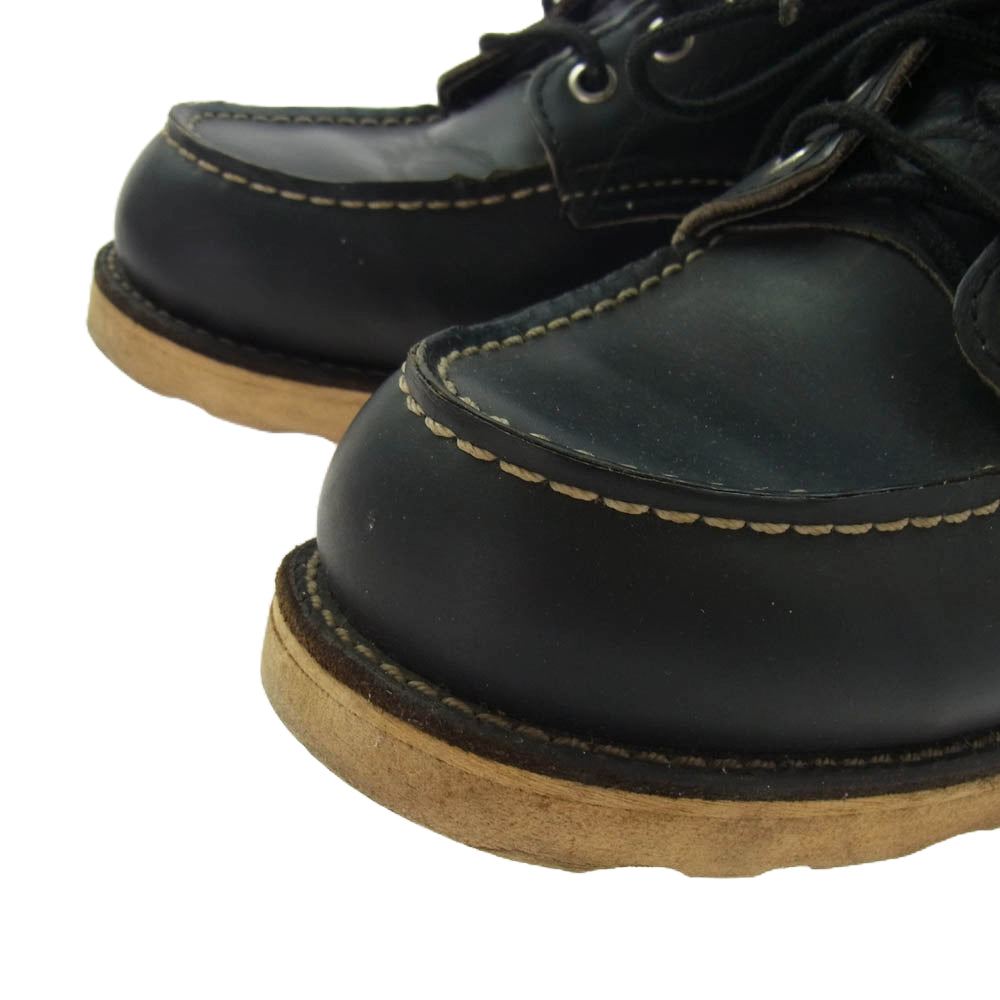 RED WING レッドウィング USA製 90's 90年代後半 四角犬タグ IRISHSETTER アイリッシュセッター レザーワークブーツ ブラック系 6.5【中古】