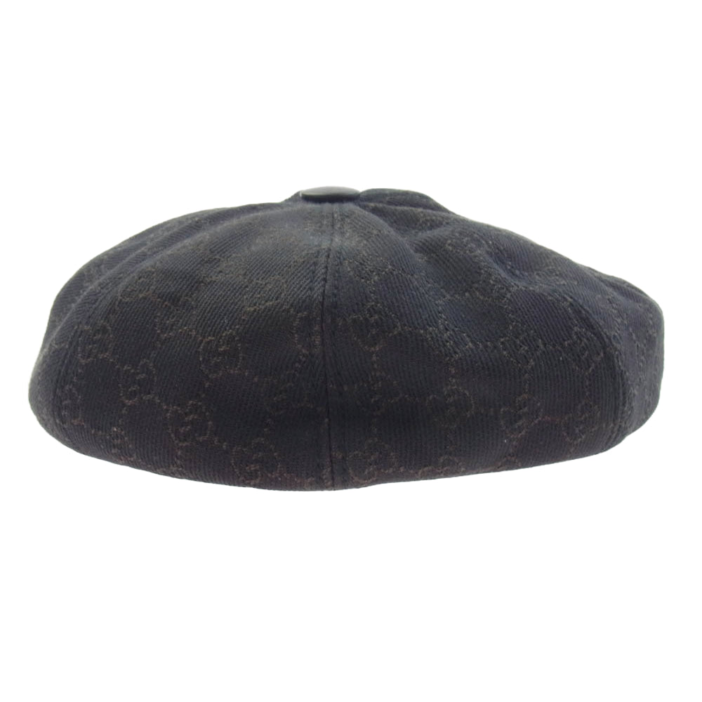 GUCCI グッチ 102668.XM037 国内正規品 GGキャンバス キャスケット 帽子 ダークブラウン系 XL【中古】