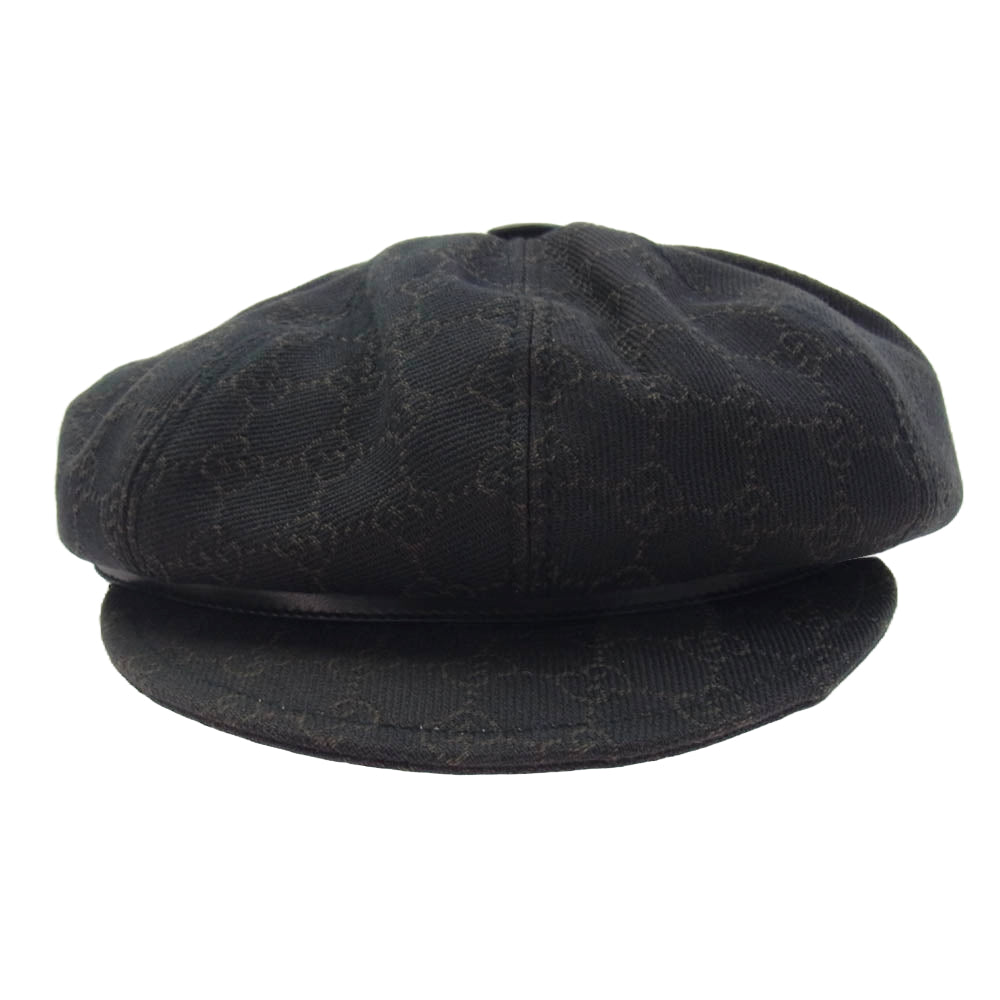 GUCCI グッチ 102668.XM037 国内正規品 GGキャンバス キャスケット 帽子 ダークブラウン系 XL【中古】