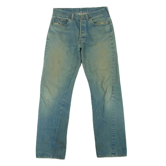 Levi's リーバイス ヴィンテージ 80s 83年製 501 ボタン裏555 バレンシア工場 スモールe ボタンフライ デニム パンツ インディゴブルー系 W33 L36【中古】