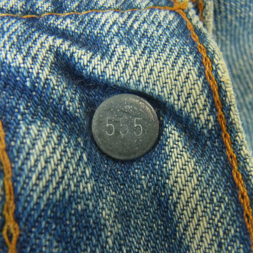 Levi's リーバイス ヴィンテージ 80s 83年製 501 ボタン裏555 バレンシア工場 スモールe ボタンフライ デニム パンツ インディゴブルー系 W33 L36【中古】