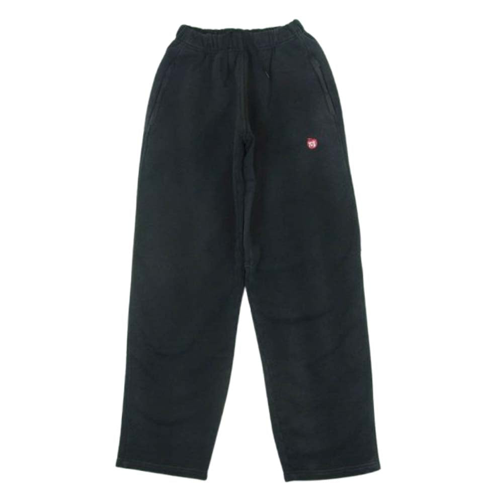 Alexander Wang アレキサンダーワン 4CC2244380 アップルロゴ刺繍 ユーズド加工 トラック スウェット パンツ ブラック系 ダークグレー寄りのブラック系 XS【中古】
