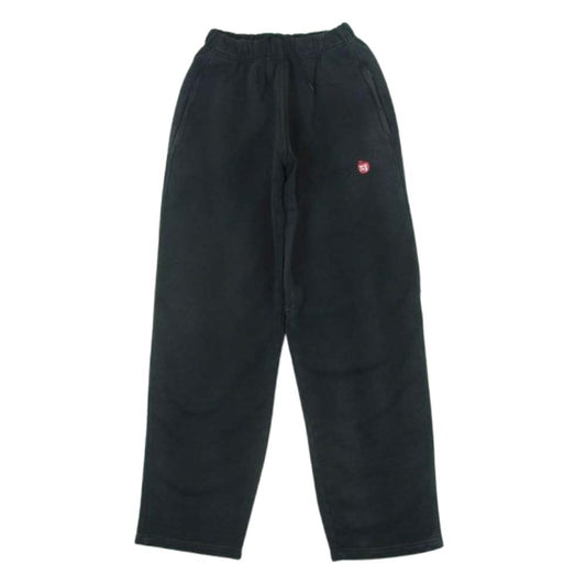 Alexander Wang アレキサンダーワン 4CC2244380 アップルロゴ刺繍 ユーズド加工 トラック スウェット パンツ ブラック系 ダークグレー寄りのブラック系 XS【中古】
