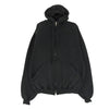 BALENCIAGA バレンシアガ 826148 TSVI8 Belleville Hoodie バック プリント ダブルジップ ジップアップ フーディ パーカー ブラック系 1【美品】【中古】