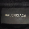 BALENCIAGA バレンシアガ 826148 TSVI8 Belleville Hoodie バック プリント ダブルジップ ジップアップ フーディ パーカー ブラック系 1【美品】【中古】