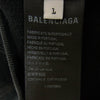 BALENCIAGA バレンシアガ 826148 TSVI8 Belleville Hoodie バック プリント ダブルジップ ジップアップ フーディ パーカー ブラック系 1【美品】【中古】