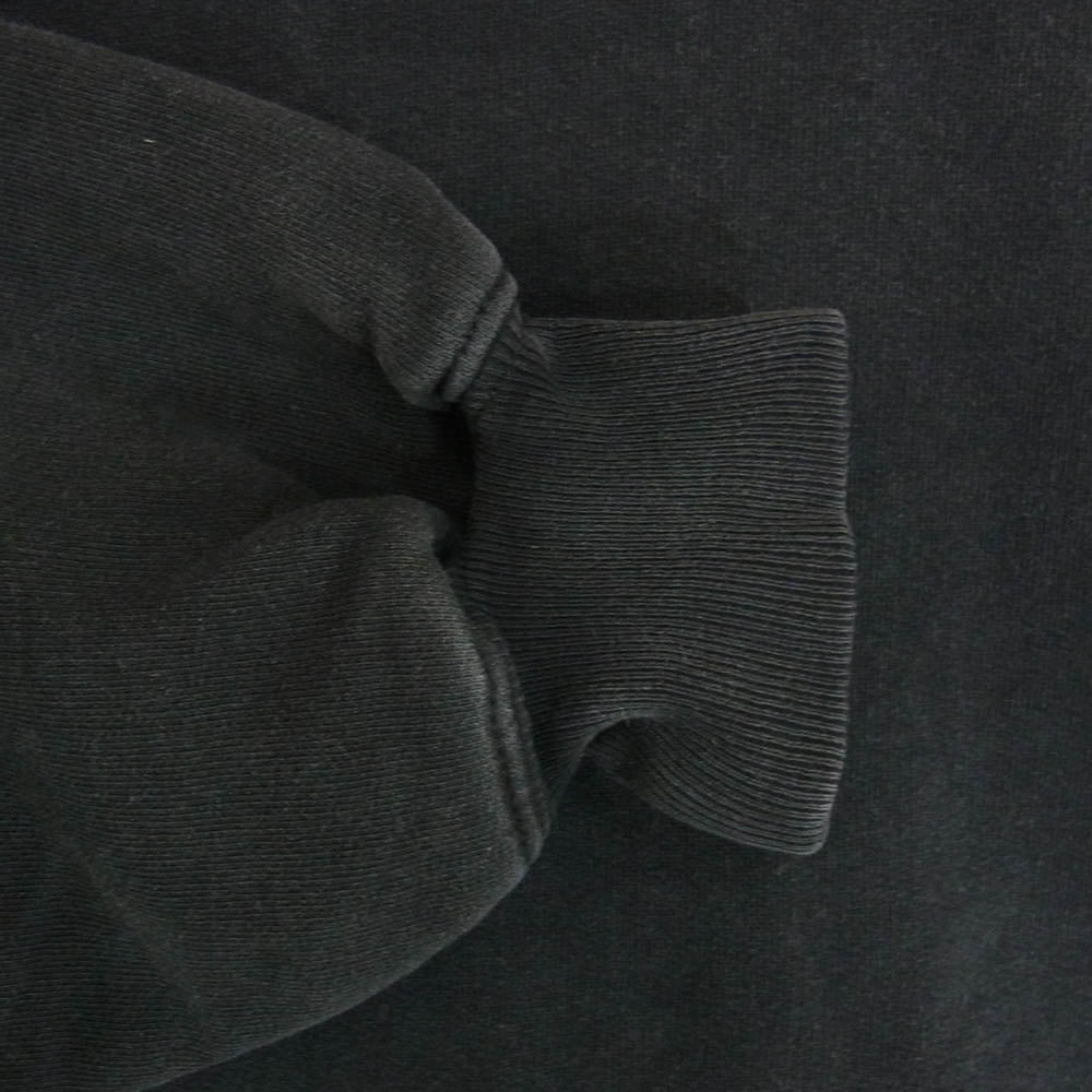 BALENCIAGA バレンシアガ 826148 TSVI8 Belleville Hoodie バック プリント ダブルジップ ジップアップ フーディ パーカー ブラック系 1【美品】【中古】