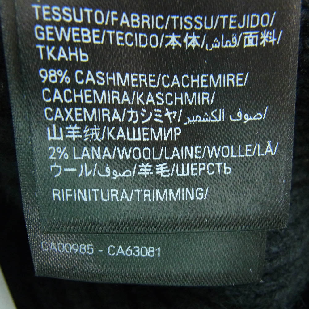 BALENCIAGA バレンシアガ 772076 T4143 Garde-Robe カシミヤ ウール ハーフジップ ドライバーズ ニット セーター ブラック系 XS【中古】