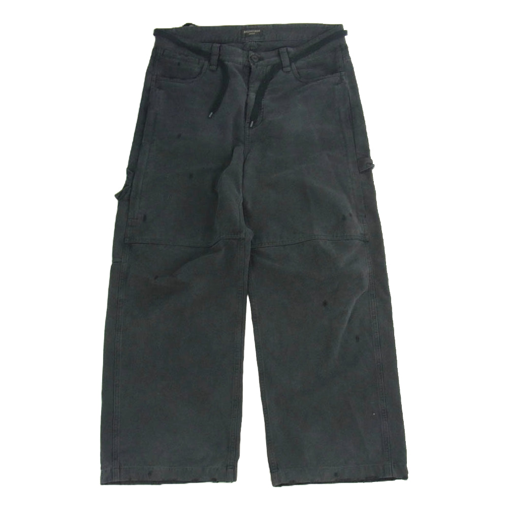 BALENCIAGA バレンシアガ 24AW 746491 TLP06 マルチポケット スケーター ロング パンツ ダークグレー系 S【中古】
