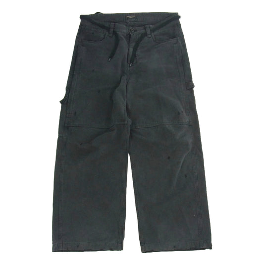 BALENCIAGA バレンシアガ 24AW 746491 TLP06 マルチポケット スケーター ロング パンツ ダークグレー系 S【中古】