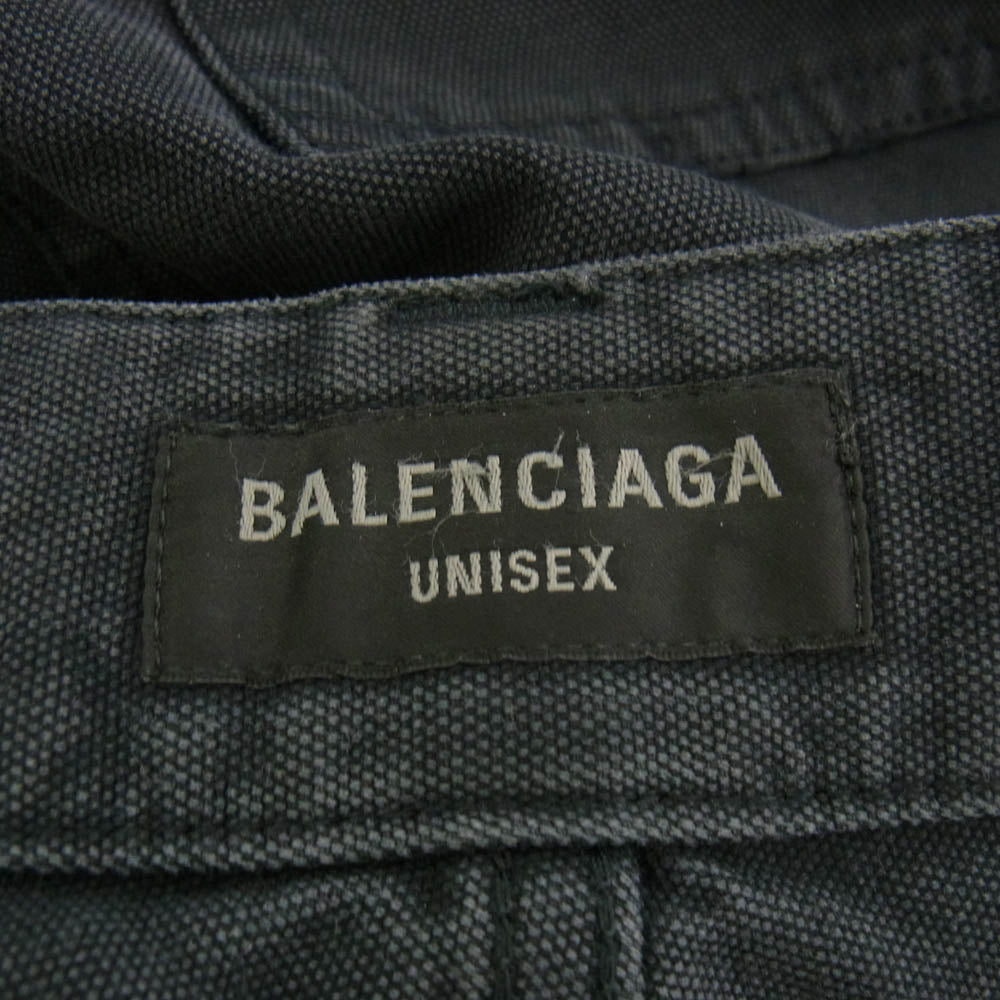 BALENCIAGA バレンシアガ 24AW 746491 TLP06 マルチポケット スケーター ロング パンツ ダークグレー系 S【中古】