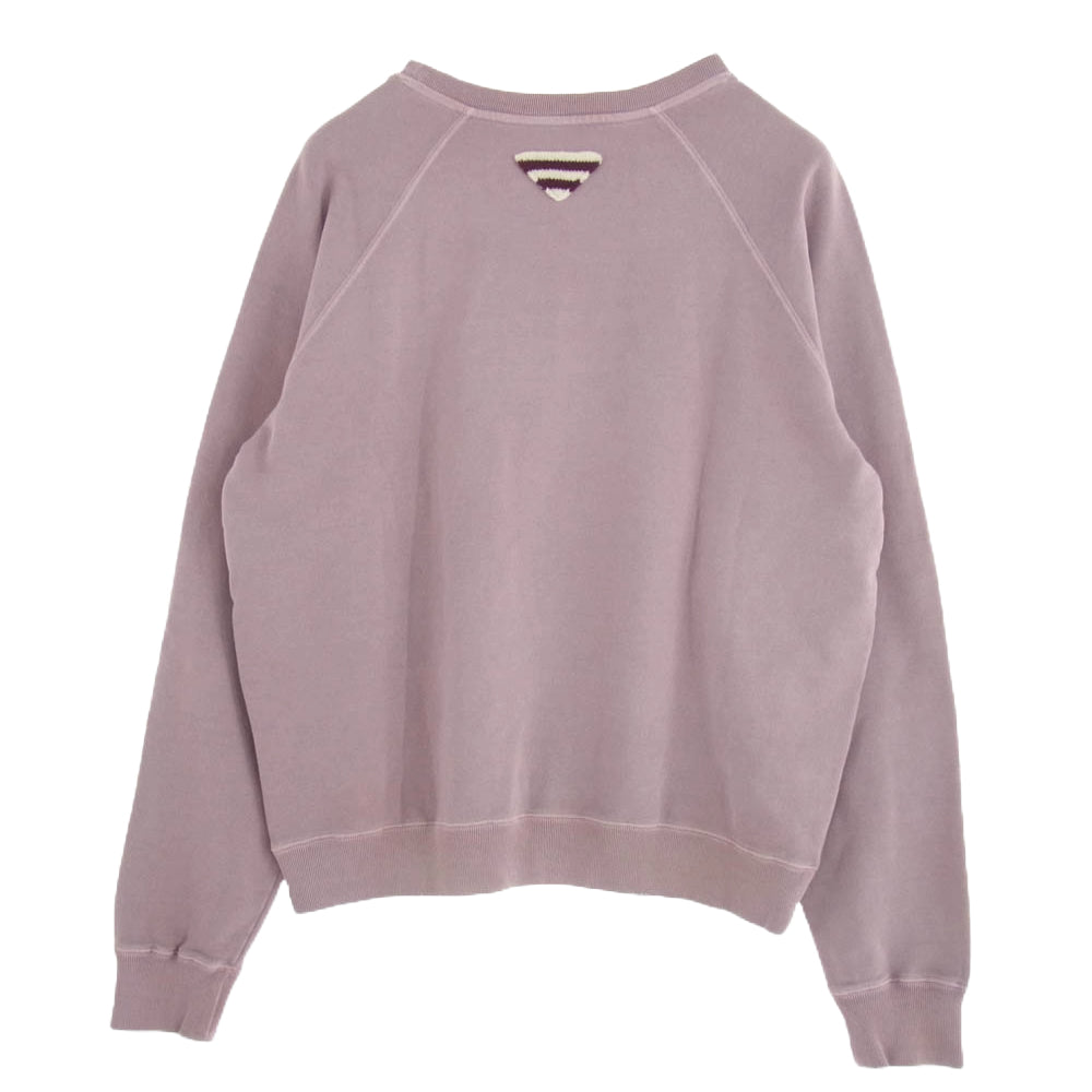 PRADA プラダ UJL19C カレッジ ロゴ コットンフリース スウェットシャツ ピンク系 XXL【中古】